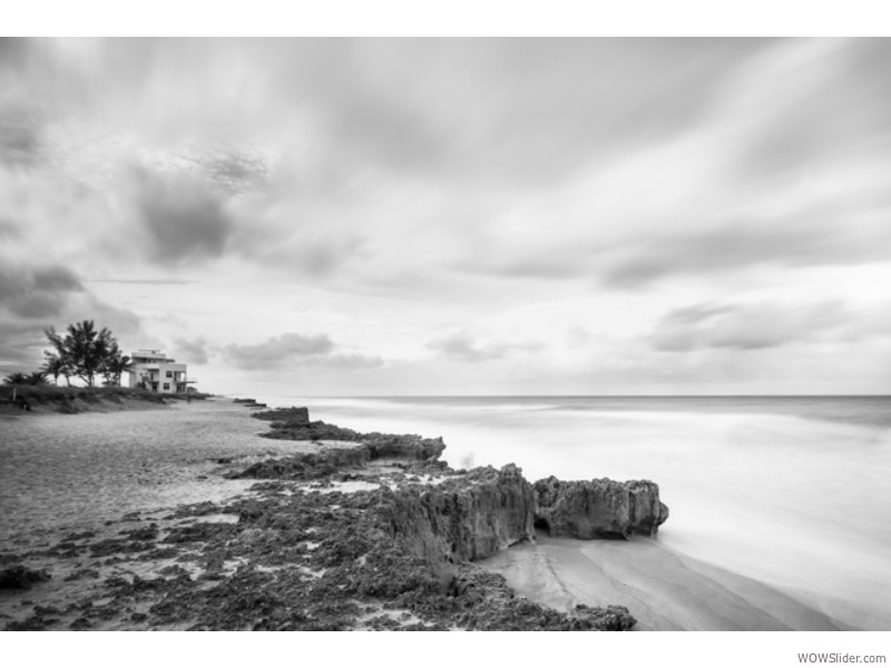 Reefs, Smooth Sea and Puffy Clouds 
